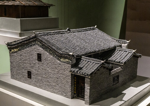 广西民居模型