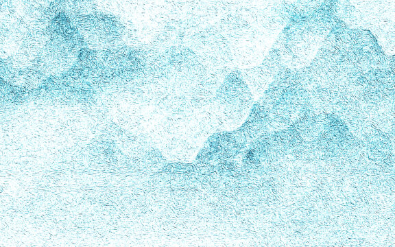簡約藍色大氣山水