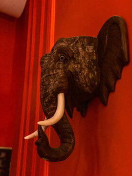 泰式大象木雕挂件