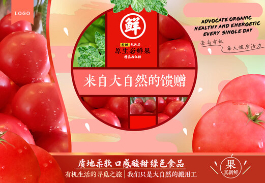 水果海報(bào)西紅柿