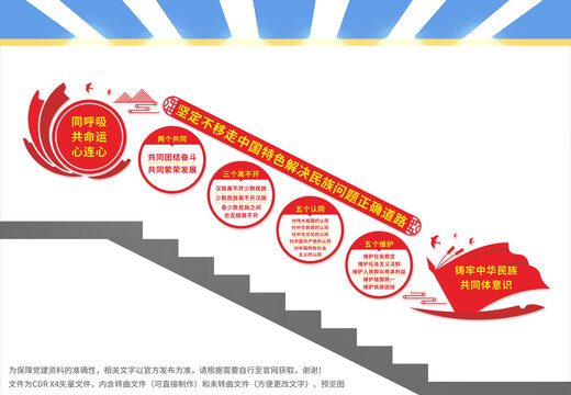 同呼吸共命運(yùn)心連心文化墻