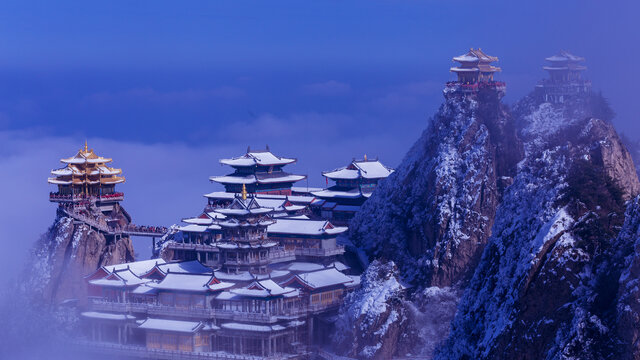 雪后老君山