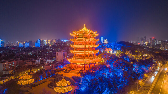 武汉黄鹤楼夜景