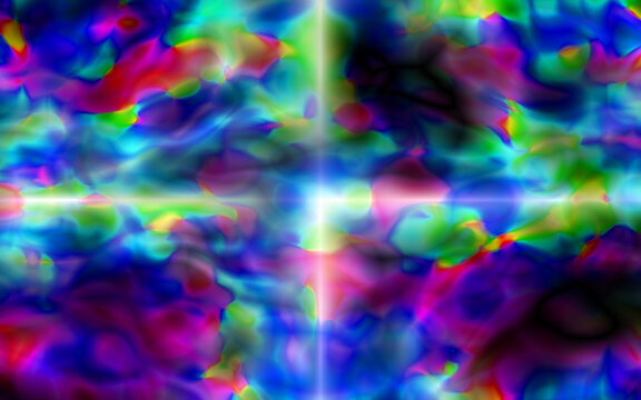 高清發(fā)光幾何油畫