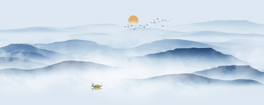 抽象山水畫