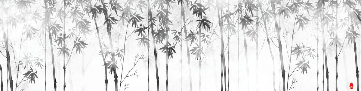 竹林背景墻