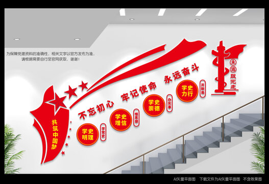 黨史樓道文化墻