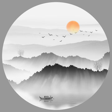 水墨風景畫