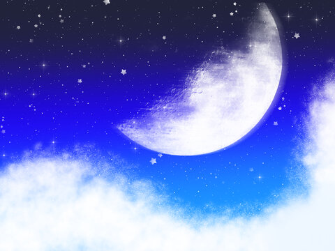 月球星空背景