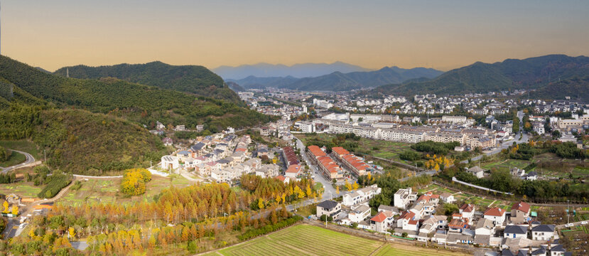 浙江安吉余村两山理念青山绿水