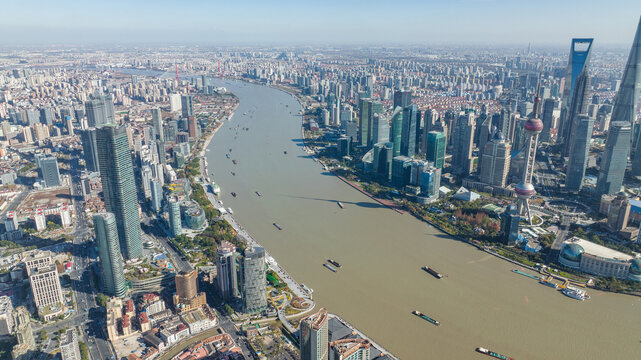 上海黄浦江大景