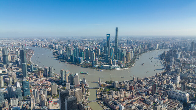 上海黄浦江大景