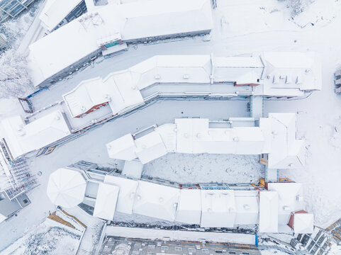 江西庐山风景区雪景风光