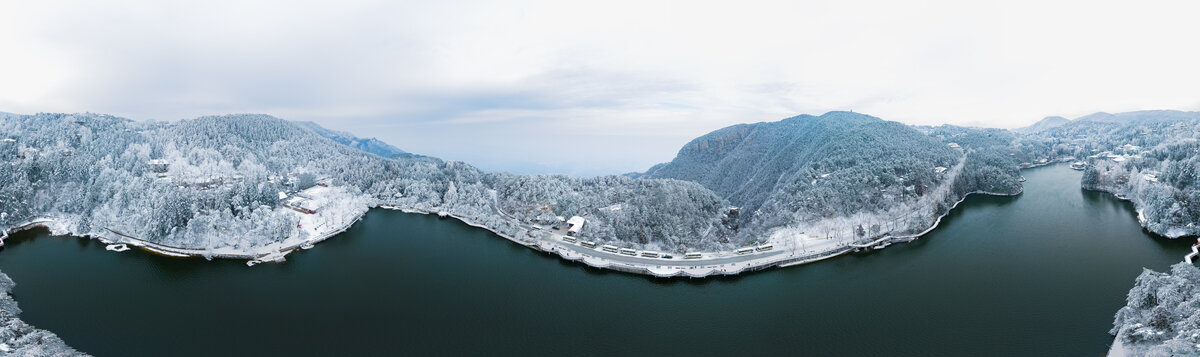 江西庐山风景区雪景风光