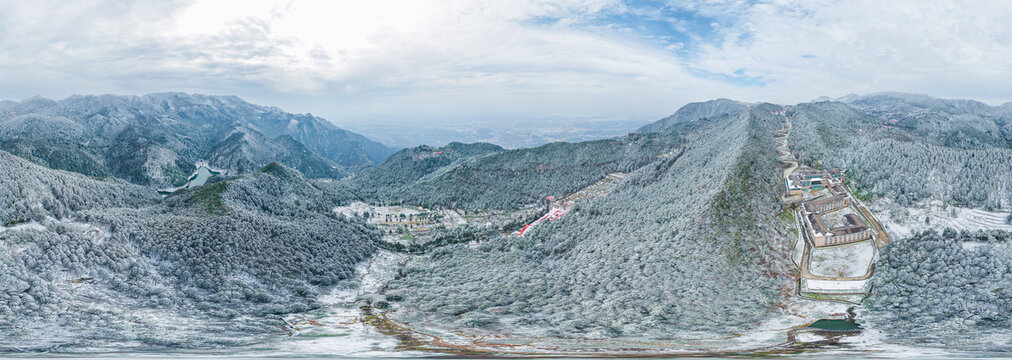 江西庐山风景区雪景风光