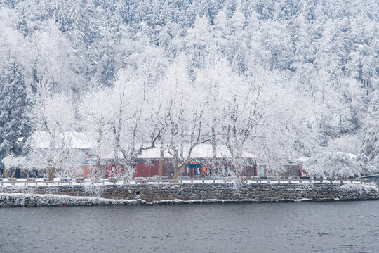 江西庐山风景区雪景风光