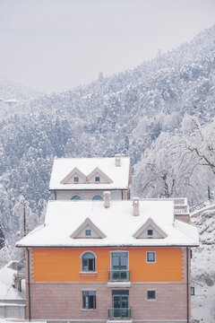 江西庐山风景区雪景风光