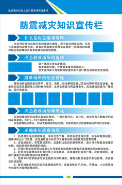 震后避难场所的选择