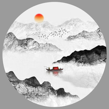 中式山水畫