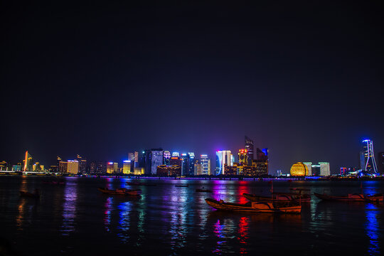 杭州钱塘江夜景