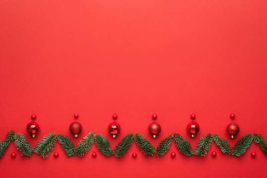 圣诞节节日装饰红色背景
