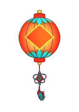 節(jié)日慶典圓燈籠素材