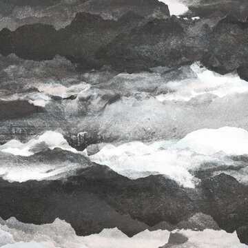 北歐客廳山水彩色質(zhì)感山水