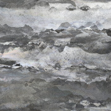 高清北歐質(zhì)感山水電視