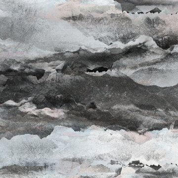 質(zhì)感時(shí)尚客廳新中式大氣山水