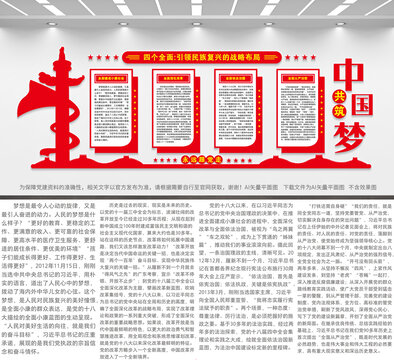 四個全面文化墻