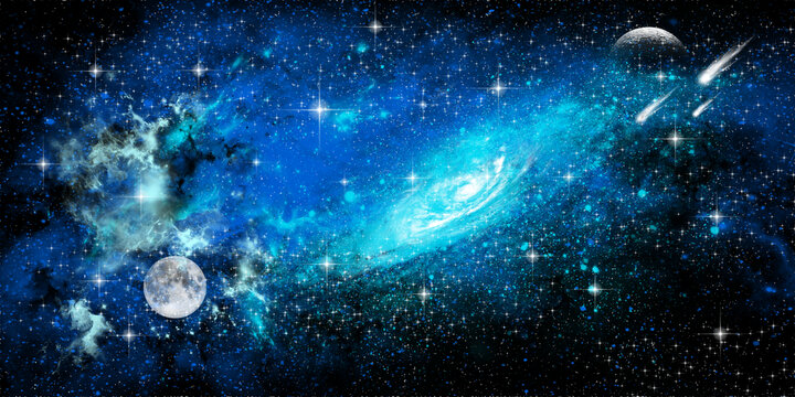 藍(lán)色星空背景