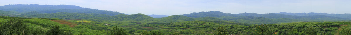 秦岭山北麓汤峪段全景图