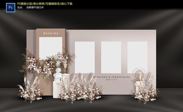 淺咖色照片展示區(qū)