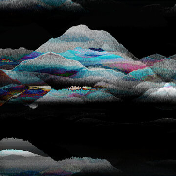 質(zhì)感油畫山水
