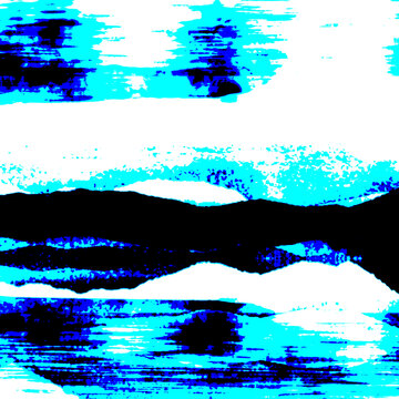 藍色山水