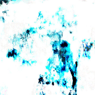 質(zhì)感藍(lán)色山水