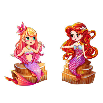 卡通美人魚
