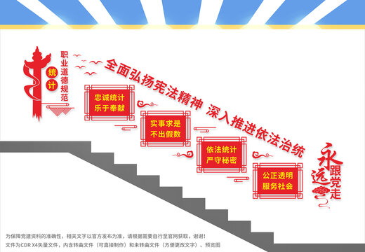 統(tǒng)計(jì)樓梯文化墻