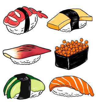 手绘日料寿司