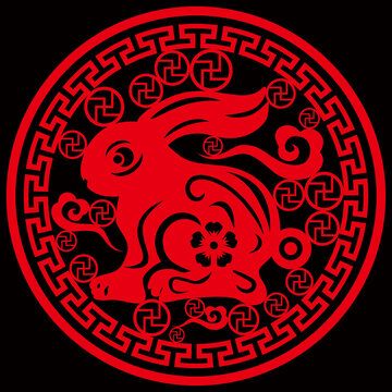 兔年剪紙窗花
