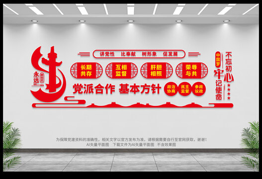 黨派合作文化墻