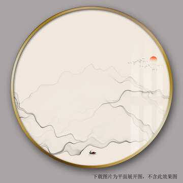 山水裝飾畫