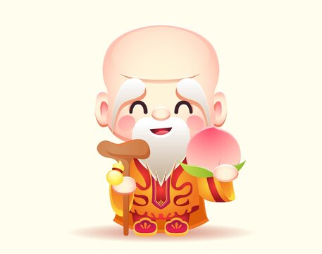 壽星福祿壽卡通人物