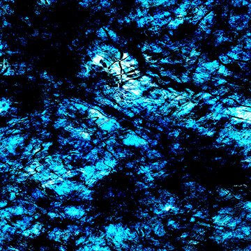 蓝色抽象叶子地毯印花