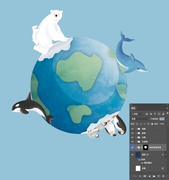 南北極生物以及海洋生物