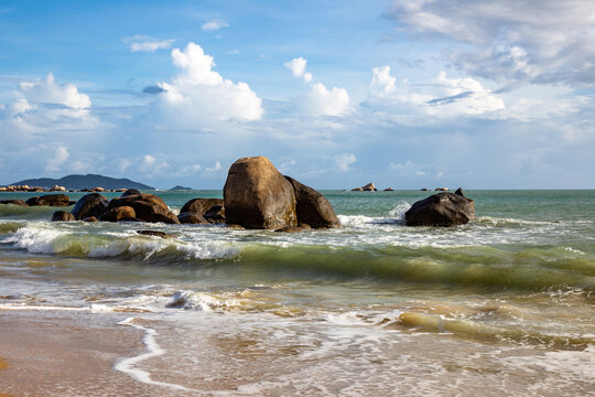 海南三亚天涯海角景区自然风光