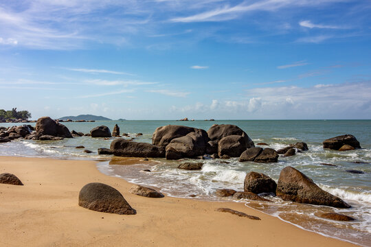 海南三亚天涯海角景区海滩风光