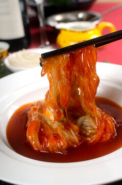菜膽燒鮑翅