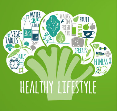 花菜外形健康饮食生活概念插图