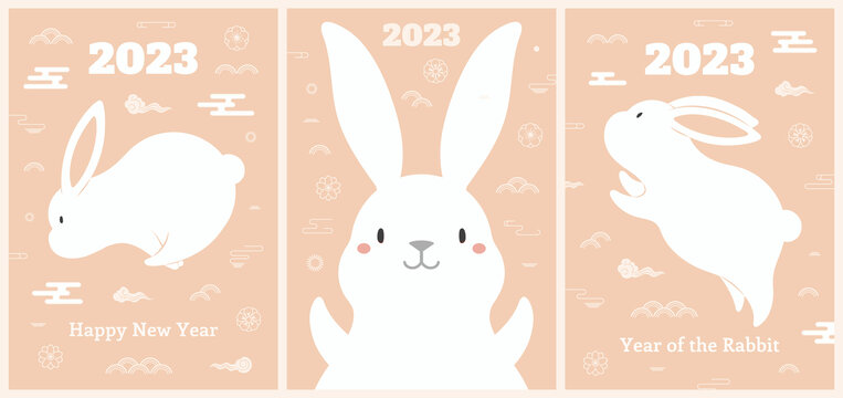 2023可愛兔子新年賀圖集合